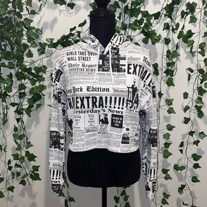 Forever 21 | Newspaper Print Hoodie